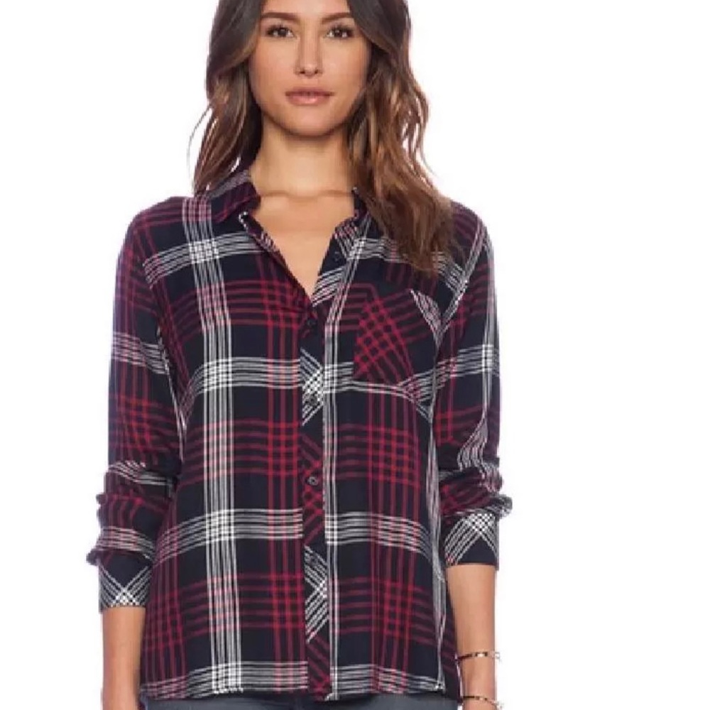 Rails hunter plaid button down shirt